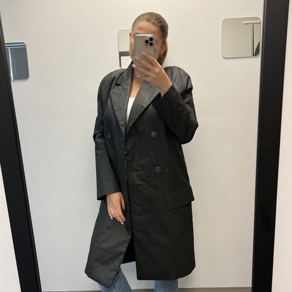 CASCH by Gro Abrahamsson oversized double breasted coated long coat - Picture 1 of 10